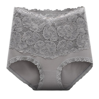 Pure cotton high-waist sexy lace women’s briefs