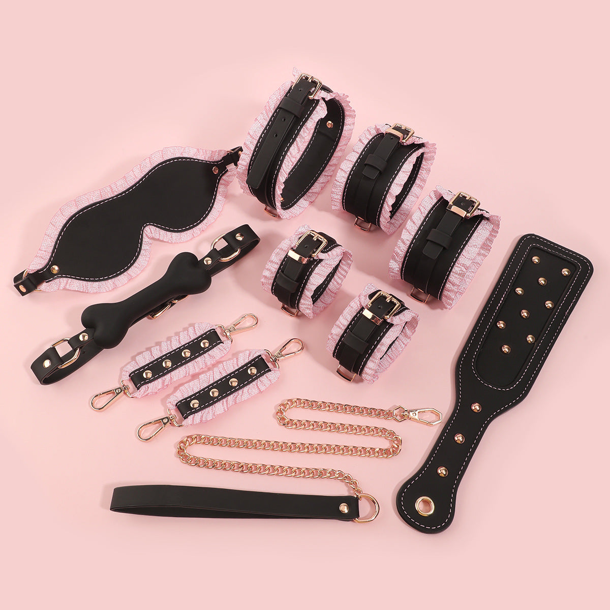 High Quality——Couples' Romantic Date Night Accessory Leather Set