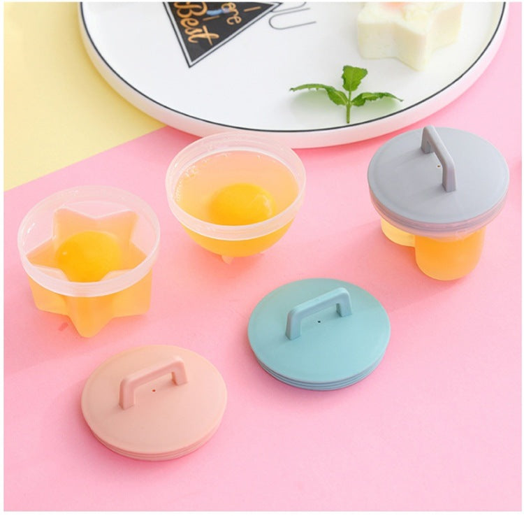 Cute Boiled Egg Mold 4 PCS-Set With Brush