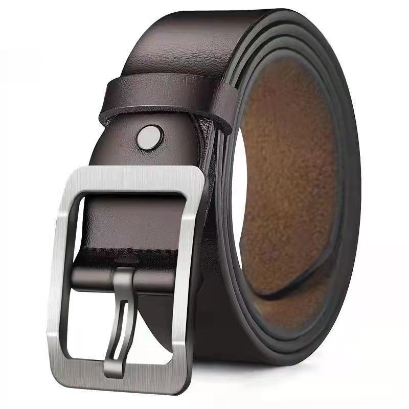 Men’s Vintage Alloy Buckle Belt – Retro Fashion Style