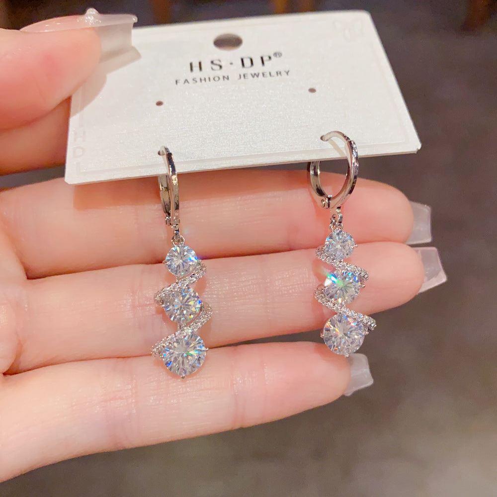 High-Quality French Luxury Zircon Earrings✨
