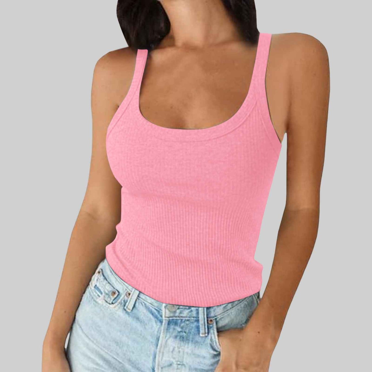 High Quality——Women’s Summer Spaghetti Strap Tank Top for Layering (Sports Inner)