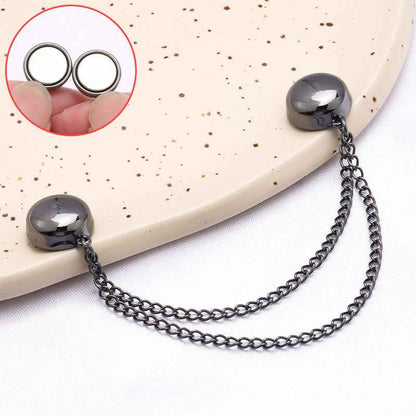 5PCS Metal Multifunctional Magnetic Clothing Chain Clips – Strong Magnetic Fasteners for Pants Legs, Hijabs, Sleeves & Shirt Hems