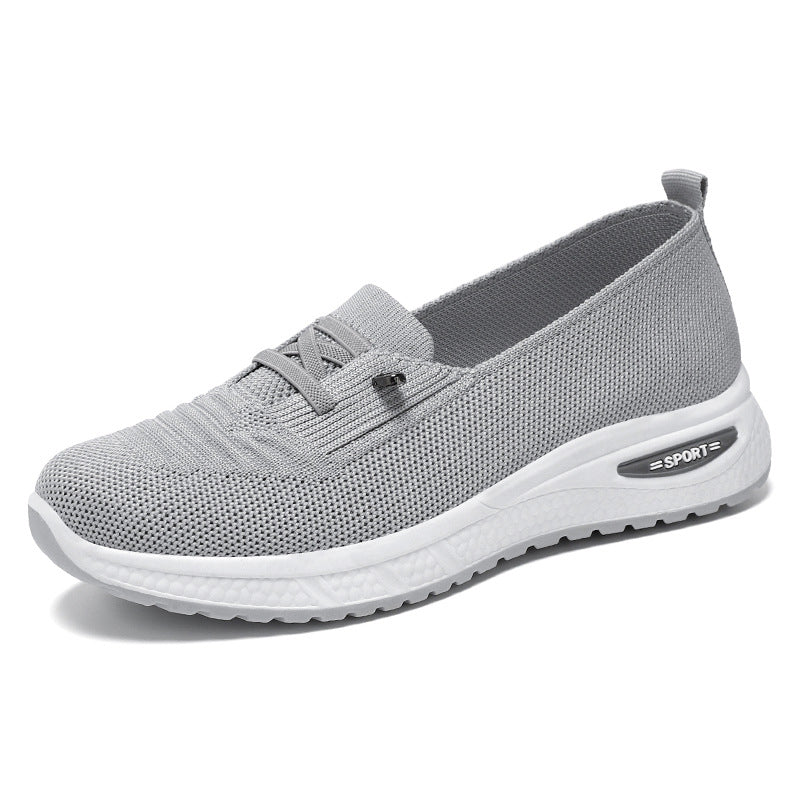 【High Quality】Women’s Breathable Mesh Knitted Low Top Walking Shoes — Lightweight, Non-Slip