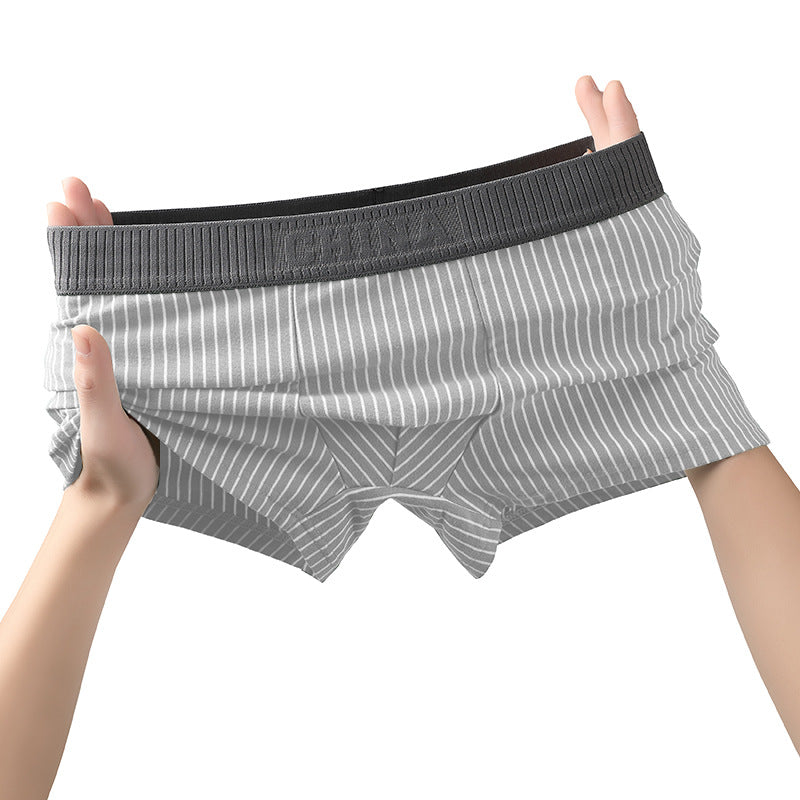 Men's cotton striped briefs