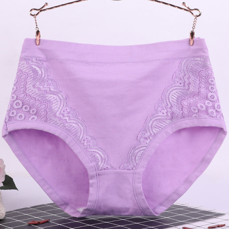 Plus Size High Waist Cotton Panties
