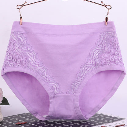 Plus Size High Waist Cotton Panties