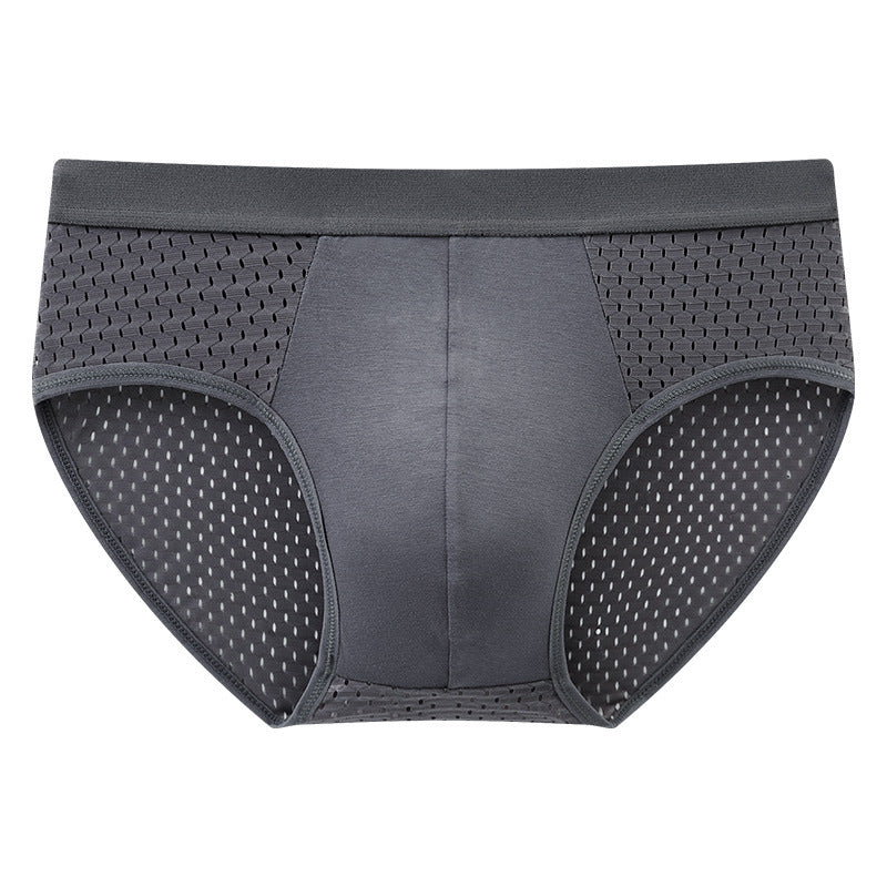 Men's Ultra-Thin Breathable Ice Silk Mesh Briefs