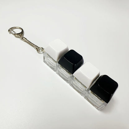 Stress Relief Push Button Keychain Fob