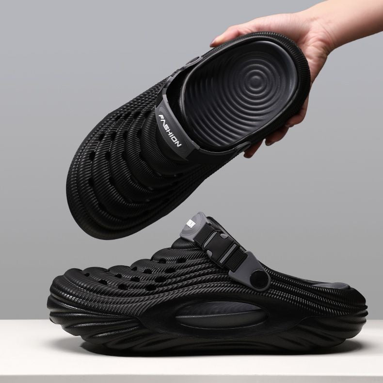 2026 New Thick Sole Non-Slip Outdoor Clogs – Breathable & Odor-Resistant