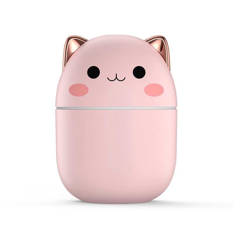 Cute Cat Air Humidifier with Night Light