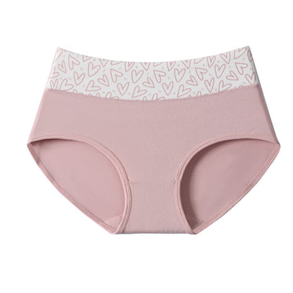 Women's Cotton Cute Love Print Briefs