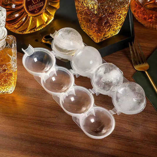4-Cavity Round Ice Ball Mold