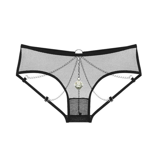 Sexy Chain Thong with Bell Pendant
