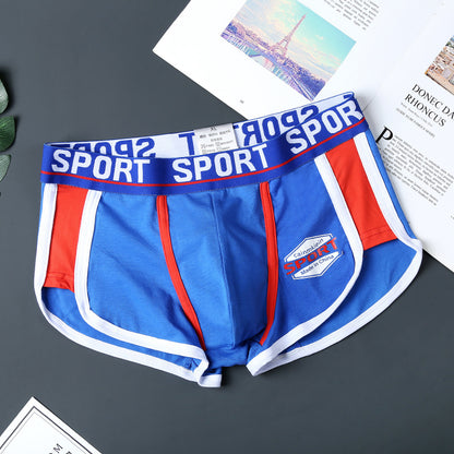 Men's Trendy Korean-Style Printed Cotton Boxer Briefs 🩳