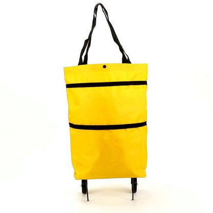 Portable Folding Grocery Cart With A Shoulder Strap, Shopping Trolley, Hand-pulled Cart