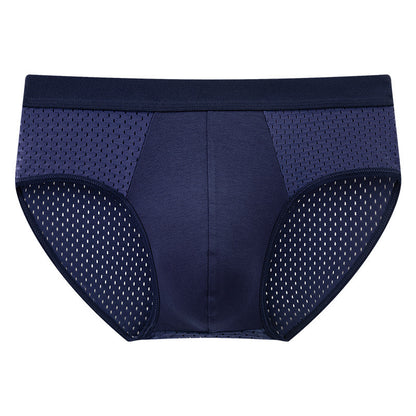 Men's Ultra-Thin Breathable Ice Silk Mesh Briefs