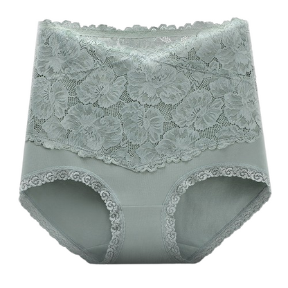 Pure cotton high-waist sexy lace women’s briefs