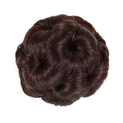 Fluffy Flower Bun Wig
