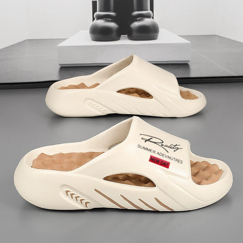 Non-Slip Thick-Sole Yeezy-Style Slippers