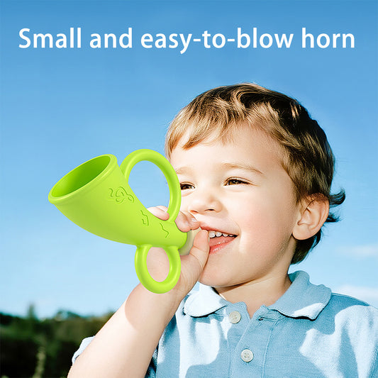 European Children's Silicone Small Horn Toy & Trumpet Toy