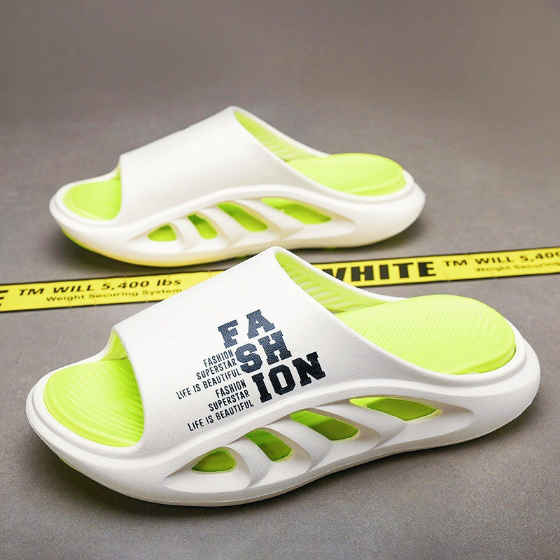 Two-tone platform sandals with cutout side panels, popular in the USA