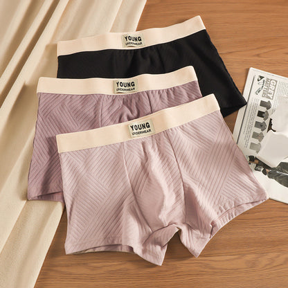 Men’s Cotton Jacquard Boxer Briefs