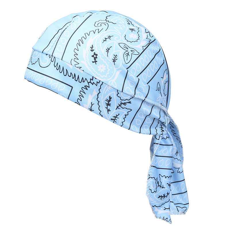European & American Printed Stretch Pirate Cap & Unisex Bandana Hat – Perfect for Cycling & Sports