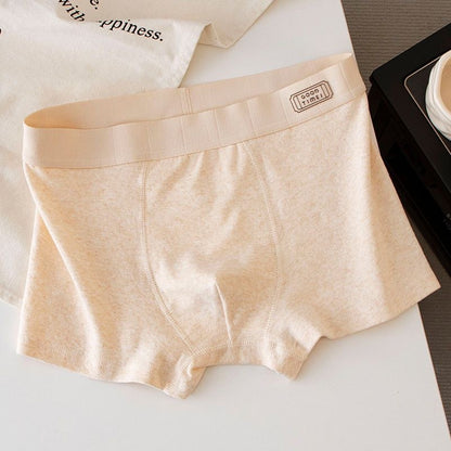 Men’s Light Color Pure Cotton Boxer Briefs – Soft & Breathable Underwear