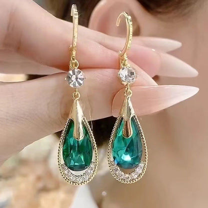Cat's Eye Stone Stud Earrings