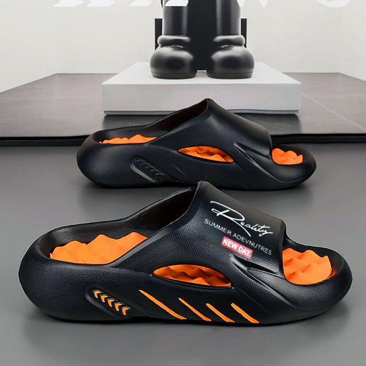 Non-Slip Thick-Sole Yeezy-Style Slippers