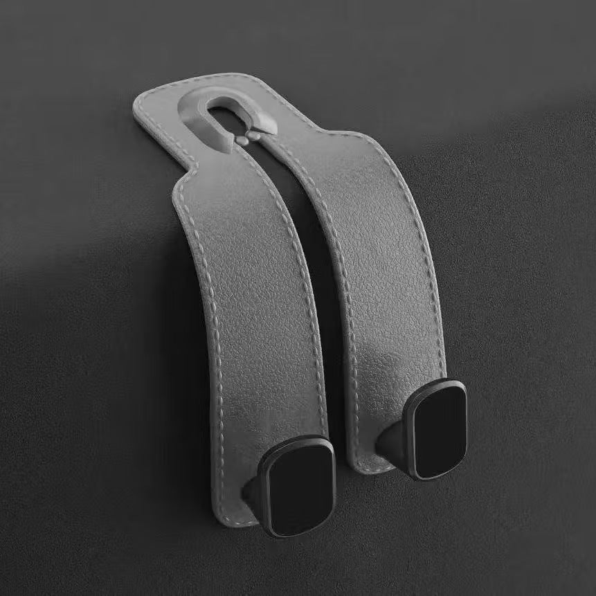 【3 Pcs】Car Seat Back Dual Hooks – Organizer for Handbags, Shopping Bags & Umbrellas