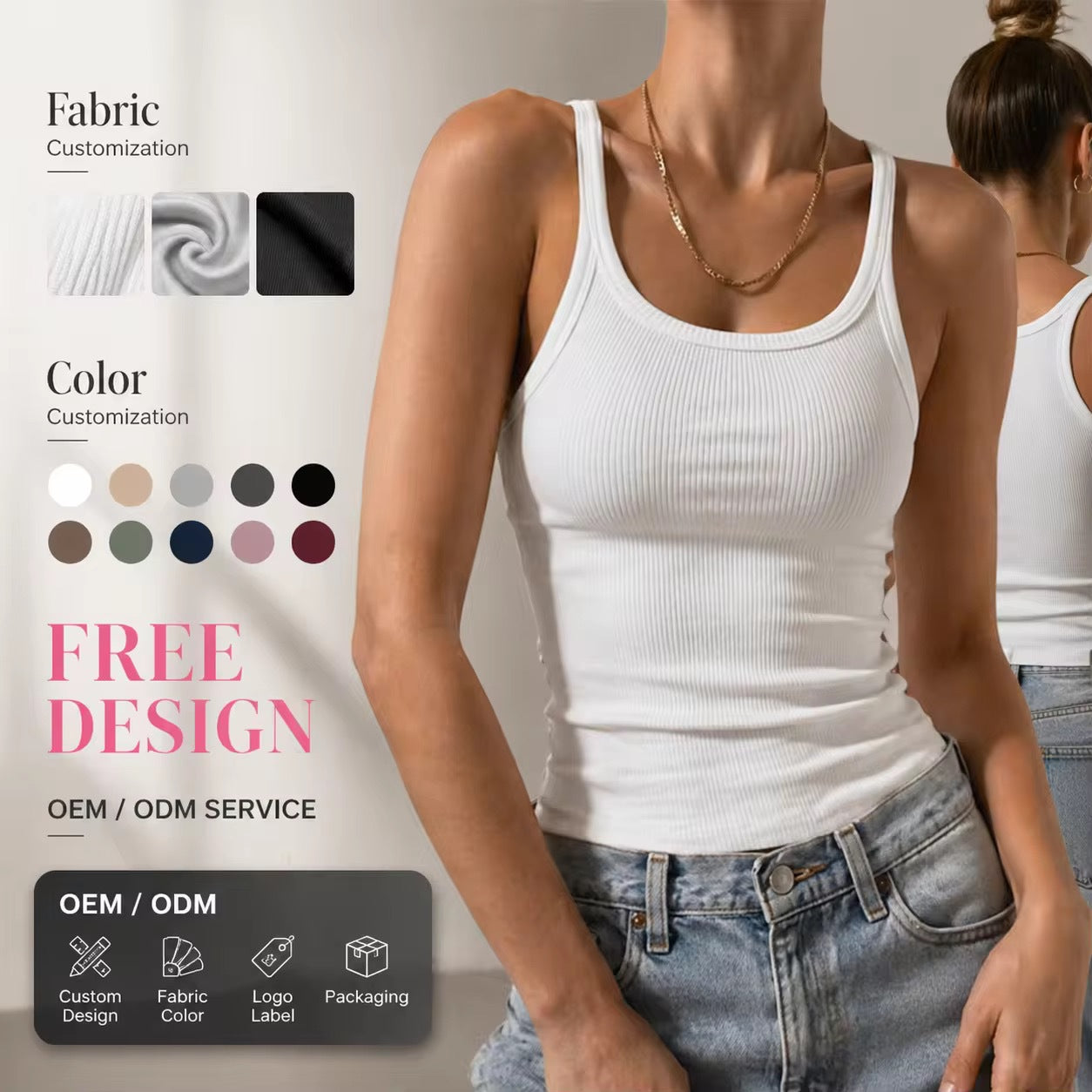 High Quality——Women’s Summer Spaghetti Strap Tank Top for Layering (Sports Inner)