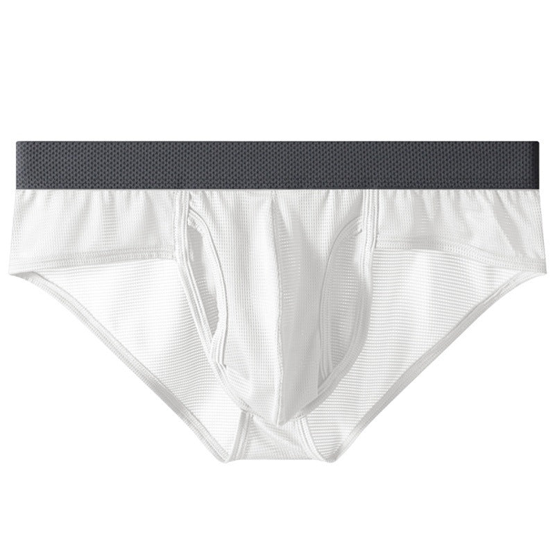 High Quality-Men's side-opening & no-take-off briefs，ultra-Soft Breathable Mesh
