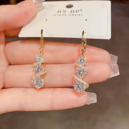 High-Quality French Luxury Zircon Earrings✨