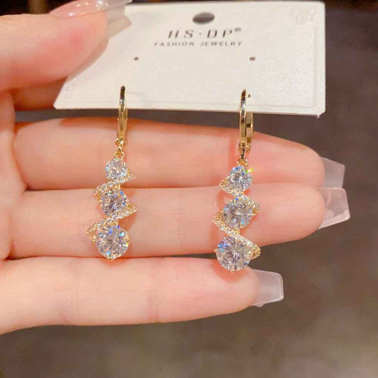 High-Quality French Luxury Zircon Earrings✨