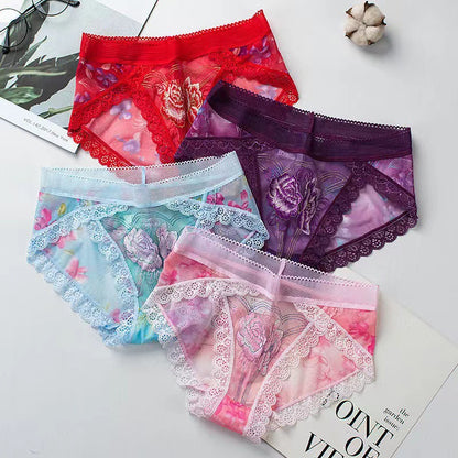 Sexy lace embroidered panties