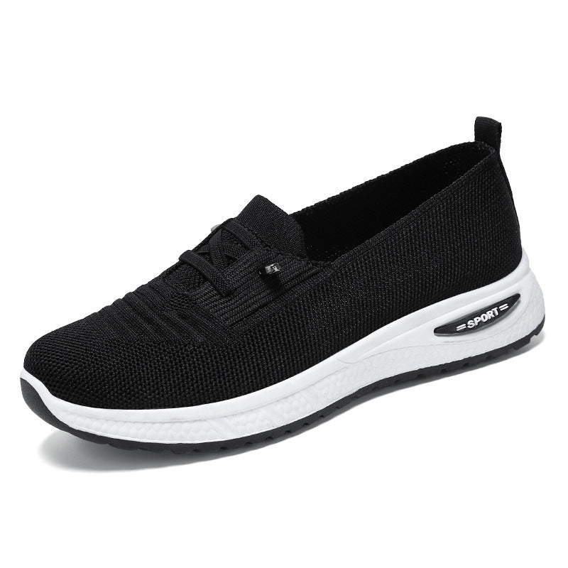 【High Quality】Women’s Breathable Mesh Knitted Low Top Walking Shoes — Lightweight, Non-Slip