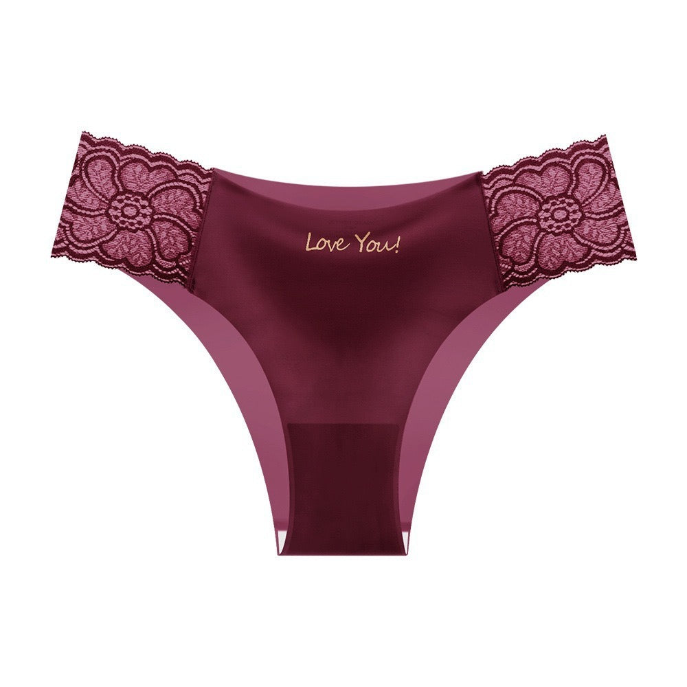 Ultra-Thin Seamless Ice Silk Triangle Panties for Women
