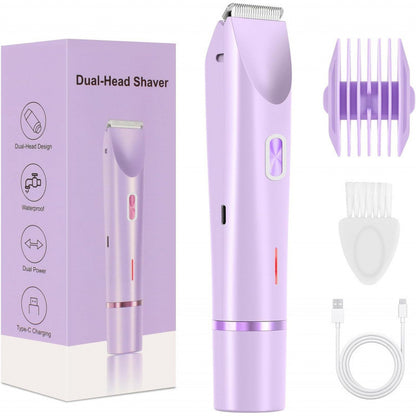 Dual-Head Electric Hair Remover – USB Rechargeable ✨