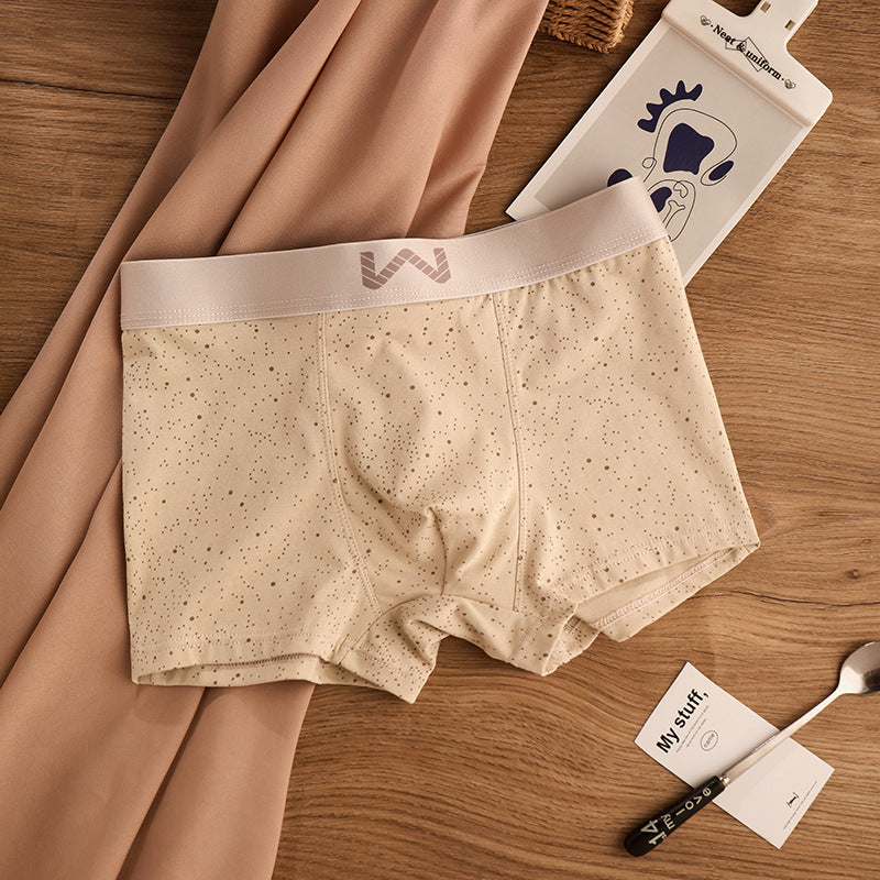 Men's pure cotton starry sky print boxer shorts