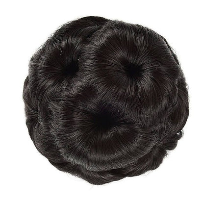 Fluffy Flower Bun Wig