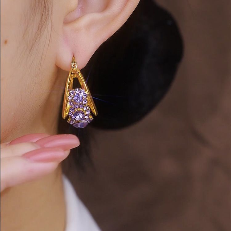 Diamond Zircon Earrings