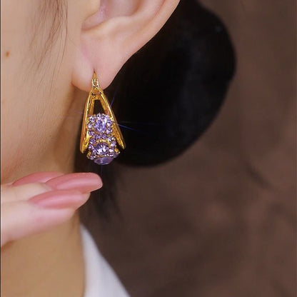 Diamond Zircon Earrings