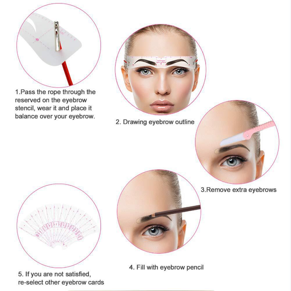 Eyebrow Stencil Kit (12 Pack)
