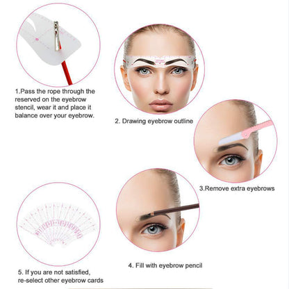 Eyebrow Stencil Kit (12 Pack)