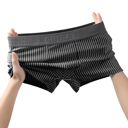 Men's cotton striped briefs