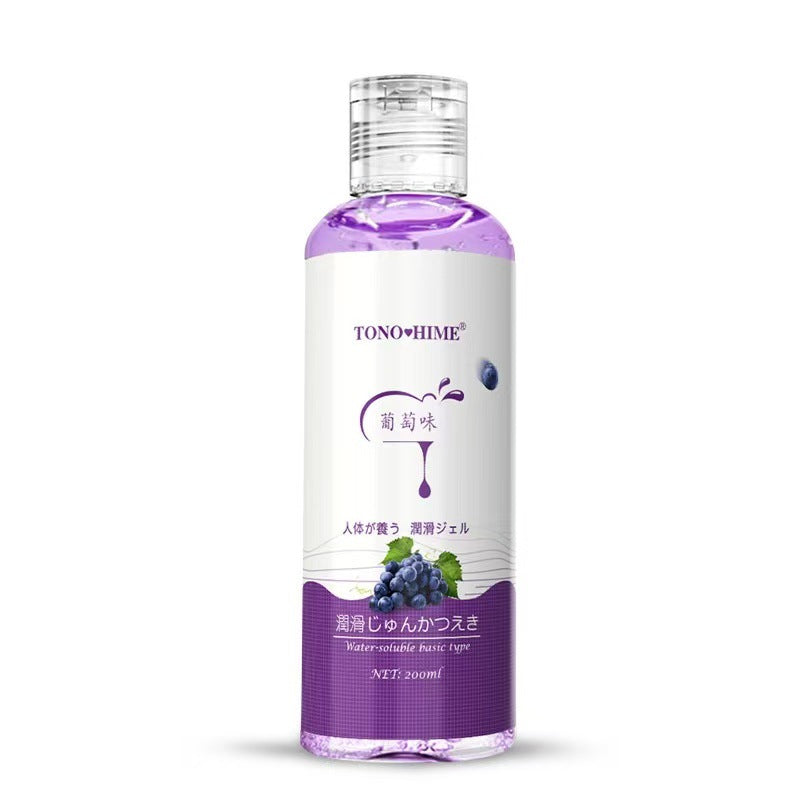 Japanese Imported 200ml Fruit-Flavored Water-Based Hyaluronic Acid Lubricant – No-Rinse, Large Bottle