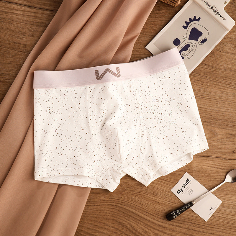 Men's pure cotton starry sky print boxer shorts