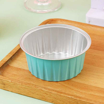 125ML Thickened Food-Grade Round Aluminum Foil Baking Cups – Oven, Air Fryer & Freezer Safe